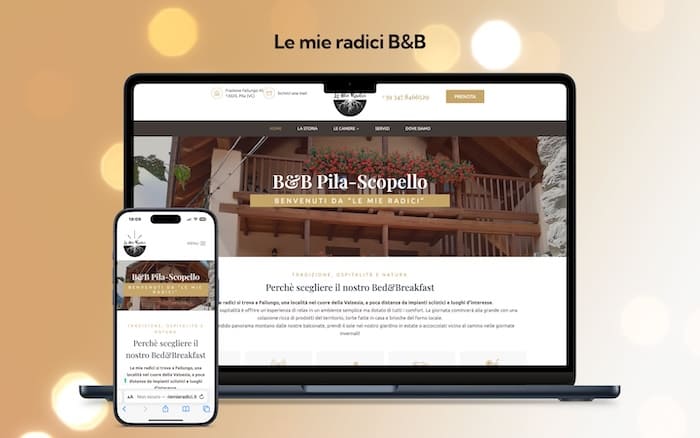 Sito web Le mie radici B&B