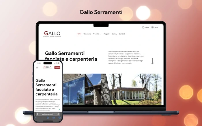 Sito web Gallo Serramenti